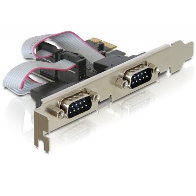 Placa PCI-e X1 cu 2 porturi serial RS232 PI40952-3X2B foto