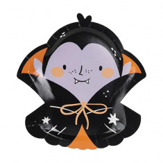 Set 6 Farfurii Dracula Halloween, 25 cm