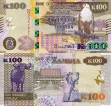 Zambia 100 Kwacha 2022 UNC Bancnota, Africa, Ne流通