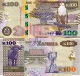 ZAMBIA 100 kwacha 2022 UNC!!!