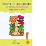 Carte de colorat pe teme saptamanale, grupa mijlocie (4-5 ani), colectia "exersez!"