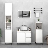 VidaXL Dulap de baie, alb, 30x30x190 cm, lemn prelucrat