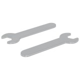 vidaXL Cheie de piulițe 2 pcs Argintiu 10 mm Fier 864871
