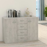 VidaXL Dulap, gri beton, 88x30x65 cm, lemn prelucrat