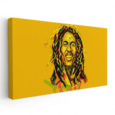 Tablou afis Bob Marley cantaret 2353 Tablou canvas pe panza CU RAMA 40x80 cm