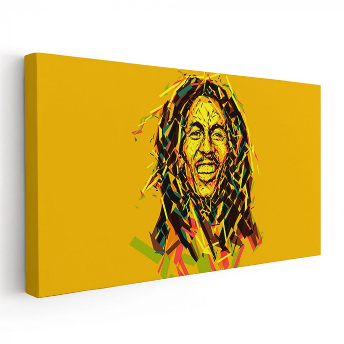 Tablou afis Bob Marley cantaret 2353 Tablou canvas pe panza CU RAMA 30x60 cm