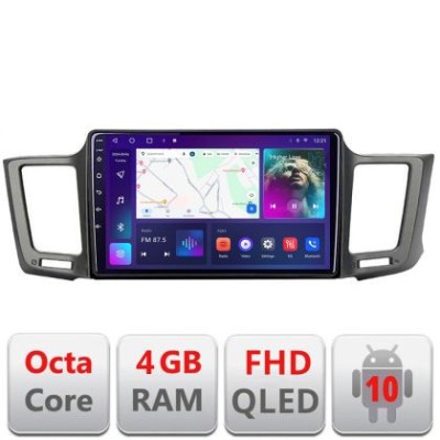 Navigatie Toyota RAV4 B-247 Android Ecran QLED octa core 4+64 carplay android auto KIT-247+EDT-E309V3 CarStore Technology foto