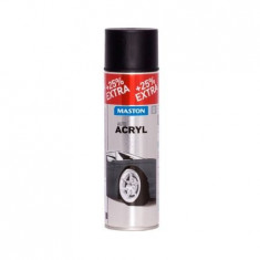 Spray acrilic, Maston, negru mat, 500ml foto