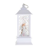 Decoratiune felinar alb 13 cm