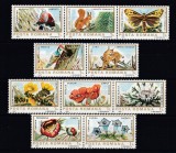 ROMANIA 1983 LP 1084 FLORA SI FAUNA REZERVATII NATURALE EUROPA SERIE MNH