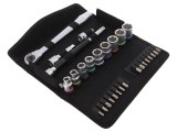 Set chei tubulare Fixare 3/8 Zyklop, Wera