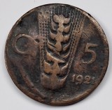 Italia, 5 Centesimi Victor Emmanuel III , 1921