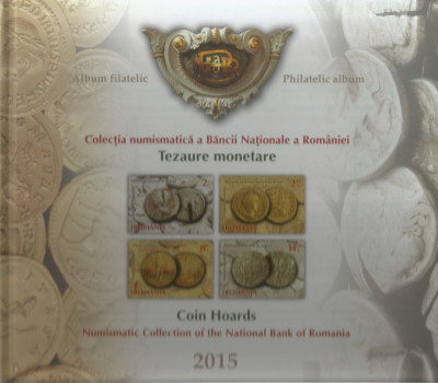 LP 2087/2015, Colectia de numismatica a BNR, Tezare monetare II, album filatelic foto
