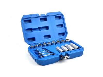 Set extractoare suruburi rupte, 17 elemente, Geko G30035 foto