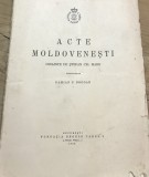 M. MF - Interbelica- Acte Moldovenesti