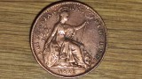 Marea Britanie -moneda de colectie- 1 farthing 1822 - George IV - senzationala!, Europa