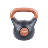Gantera Kettlebell inSPORTline Vin-Bell Dark 7 kg, Fitness, Antrenament, Greutate Fixa, Vinil, Negru