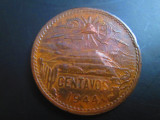 Mexic _ 20 centavos _ 1944 _ moneda din bronz, America de Nord
