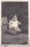 Bnk foto Portret de copil - Foto Pelisor Bucuresti 1930, Alb-Negru, Romania 1900 - 1950, Portrete