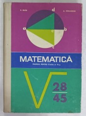 MATEMATICA , MANUAL PENTRU CLASA A VI -A de E. RUSU si A. HOLLINGER , 1971 foto