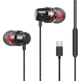 Casti Audio Handsfree cu Microfon si Volum Ajustabil, Type C, Negru, Cablu 120cm, CMCLASS