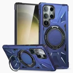 Husa De Protectie Pentru Iphone 14 Pro Max, Kickstand Magnetic, CRISTALIS SALE&trade; Cu Suport Inel, Antishock, Magsafe / Albastru