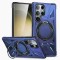Husa De Protectie Pentru Iphone 15 Plus, Kickstand Magnetic, CRISTALIS SALE&trade; Cu Suport Inel, Antishock, Magsafe / Albastru