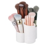 Cumpara ieftin Organizator cosmetice YAKALIKA pentru pensule de machiaj, alb - RESIGILAT