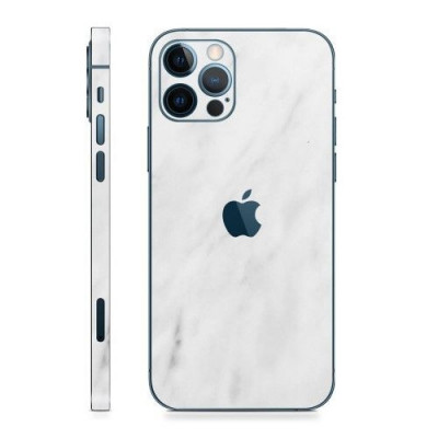 Folie Protectie Skin Spate iPhone 12 Pro Alba foto