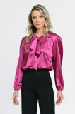 Bluza Dama cu Funda Ampla, Fuchsia Satin - XL