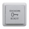 Buton de iesire din plastic, montaj aparent (PICTOGRAMA + TEXT) CSB-69G-LED