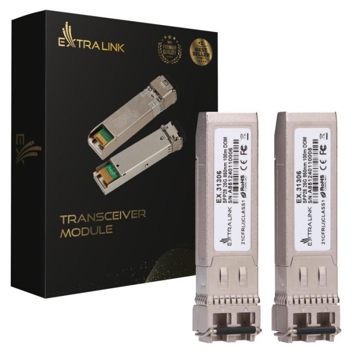 Extralink SFP28 25G 2-Pack 100m DOM