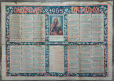 Calendar Ortodox 1965 foto