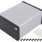 Carcasă aluminiu gri 103x120x53mm