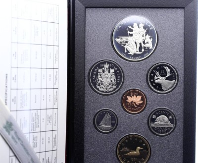Canada set monetar 1990 Proof Include moneda de 1 dollar argint foto