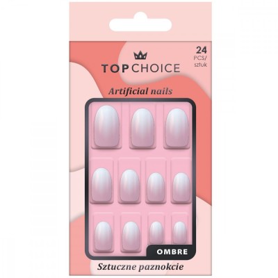 Set 24 unghii artificiale Top Choice, 78453, Ombre foto