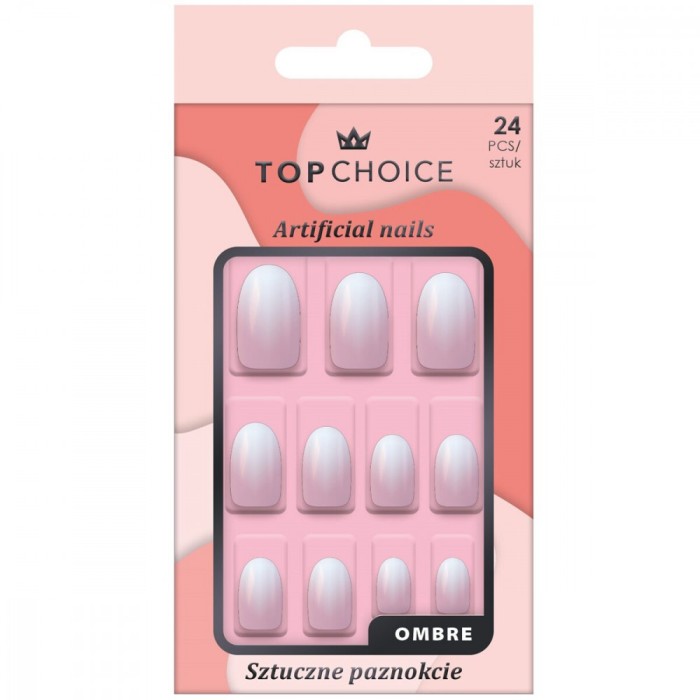 Set 24 unghii artificiale Top Choice, 78453, Ombre