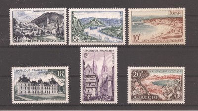 Franta 1954 - Ziua timbrului - Turism, MNH foto