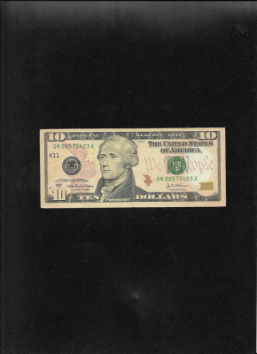 Statele Unite ale Americii USA SUA 10 dollars 2004 A seria20575423 FW foto