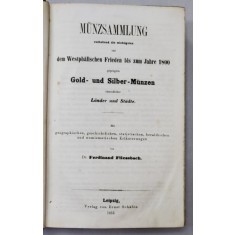 COLECTIE DE MONEDE DIN AUR SI ARGINT de DR. FERDINAND FLIESSBACH - LEIPZIG, 1853
