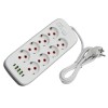 Prelungitor Multifunctional 8 prize - 2m cu 3 x USB 2,1A - 2 x PD si Intrerupator