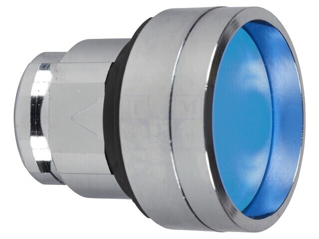 Comutator apăsare 22mm albastru ZB4BA66