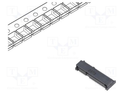 Conector PCI Express Mini Orizontal SMT Aurit 52 PIN 0.5A ATTEND foto