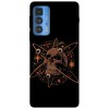 Husa compatibila cu Motorola G20 model Skull atom, Silicon, TPU, Viceversa, Transparent, Carcasa
