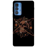 Husa compatibila cu Motorola Edge 20 model Skull atom, Silicon, TPU, Viceversa, Transparent, Carcasa