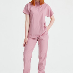 Costum Medical Roz Pudra Unisex Poplin 160g Activity - M