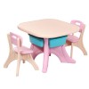 Set Masuta si 2 Scaune Copii Pilsan Comfort Pink 18109, Plastic, Roz, Varsta 2 ani+