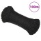 vidaXL Fr&acirc;nghie de lucru, negru, 3 mm, 100 m, polipropilenă