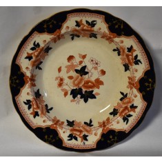 Farfurie pentru supa Wm Brownfield &amp; Sons Imari ceramica / ironstone - decor floral - cca.1880