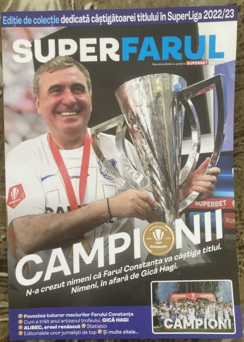 myh 19 - Super Farul - Campionii Superliga editia 2022/2023 - Gheorghe Hagi!!